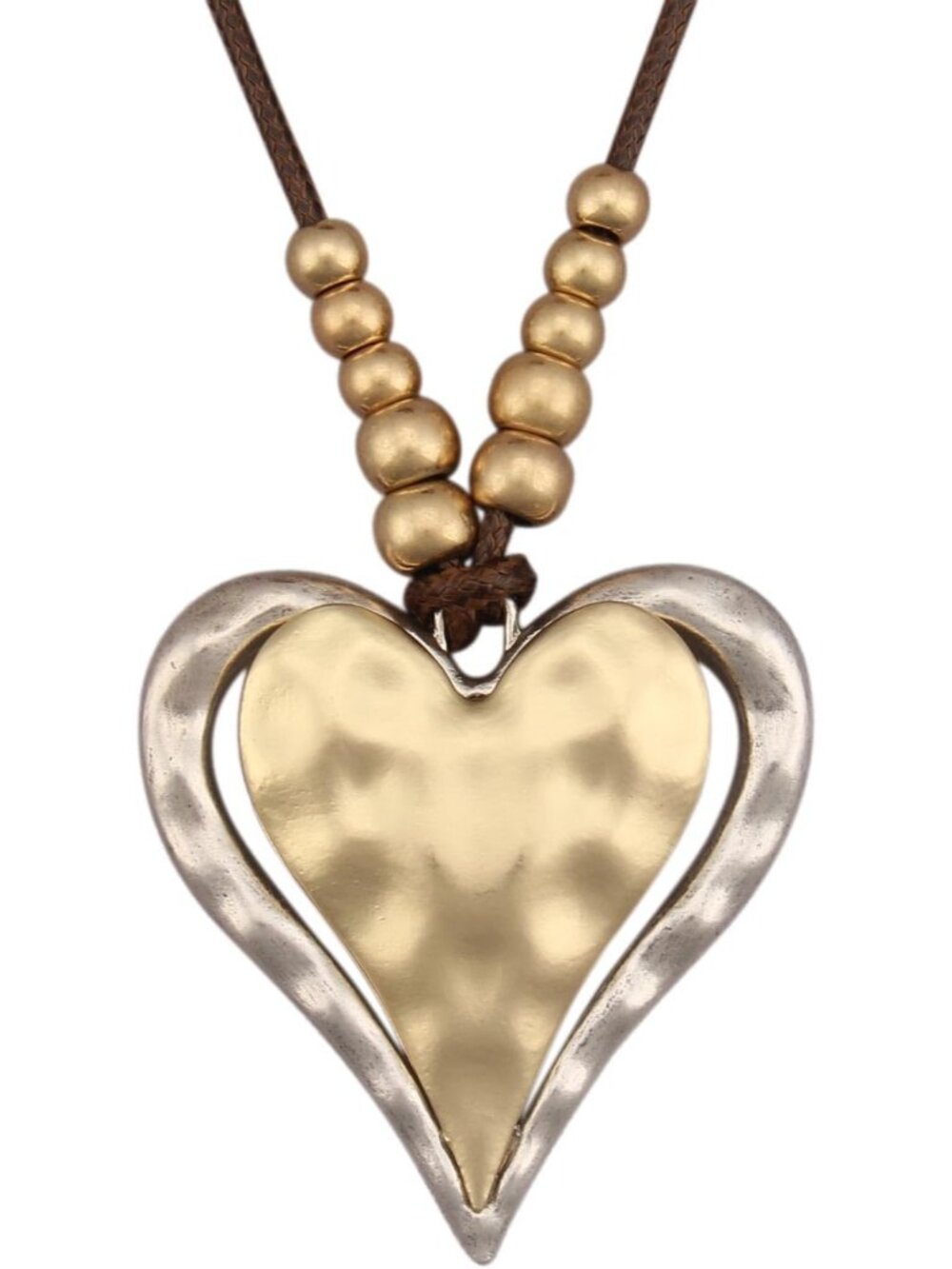 Women's Vintage Leather Cord Boho Heart Pendant Necklace Choker Fashion Jewelry